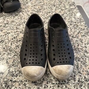 Native boys Black Slip-On Shoes